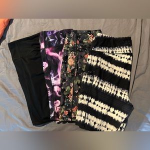 SET OF FOUR! TORRID ACTIVE BIKE SHORTS